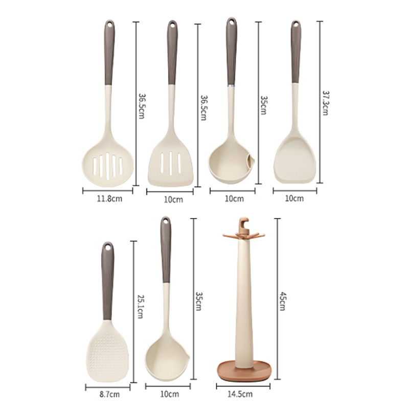 Cuchara de cocina doméstica de grado alimenticio cuchara de cocina al por mayor conjunto completo de cuchara de cocina cuchara de cocina combinada conjunto de utensilios de cocina