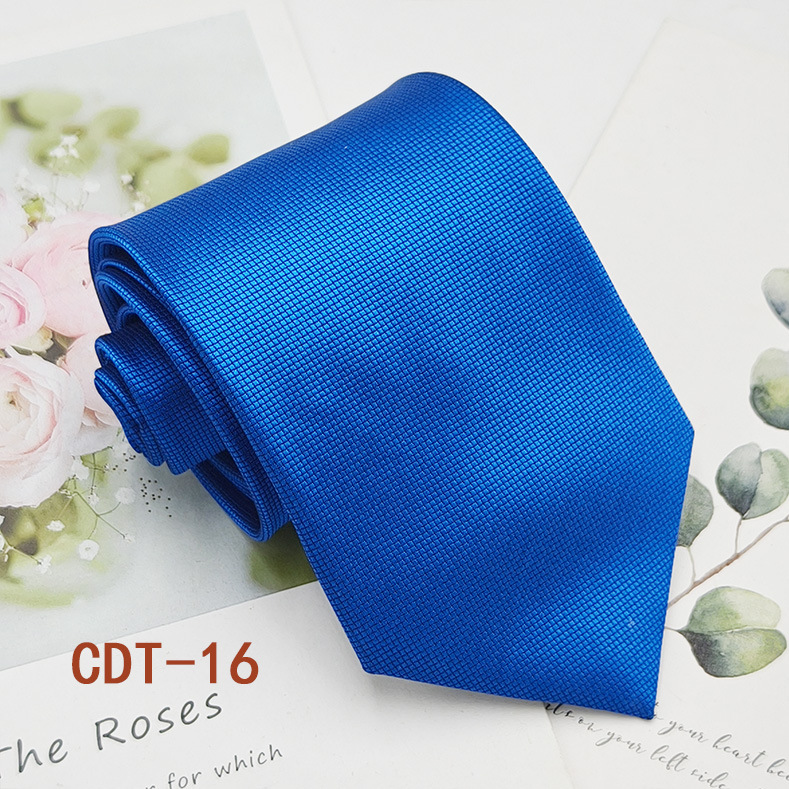 Punto al por mayor ropa formal para hombres corbata de negocios 8cm negro gris jacquard hilo de poliéster corbata a rayas estilo mano