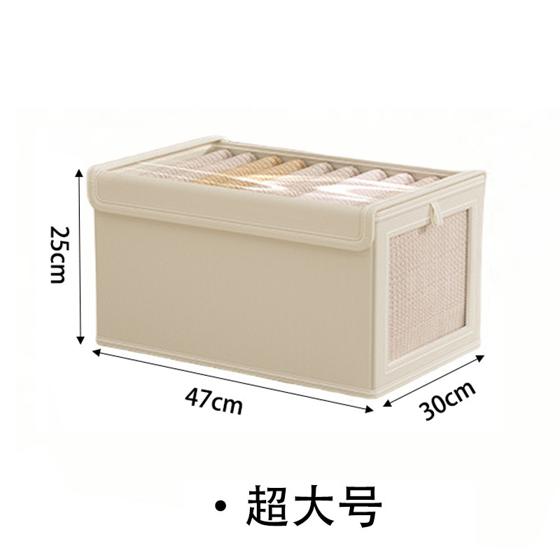 家用牛津布带盖可视窗收纳盒衣服防尘收纳箱卧室收纳神器工厂批发|undefined