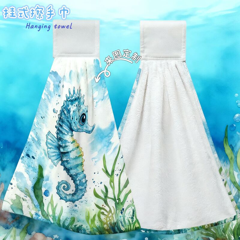 Cross-Border Wholesale Factory Direct Delivery of Cute Patterned Hand Towels, Soft and Absorbent Hanging Hand Towels for Kitchen and Bathroom Use Cross-Border Wholesale Factory Direct Delivery of Cute Patterned Hand Towels, Soft and Absorbent Hanging Hand Towels for Kitchen and Bathroom Use