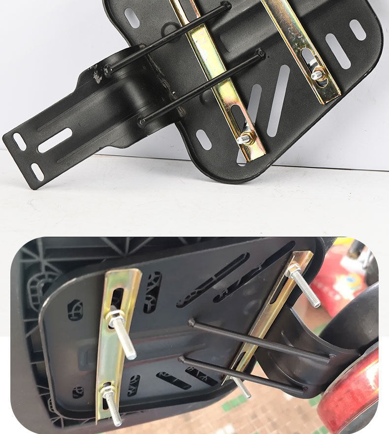 National Standard Electric Vehicle Modified Rear Rack with Fixed Rear Seat and Additional Flat Trunk Bracket, Universal
