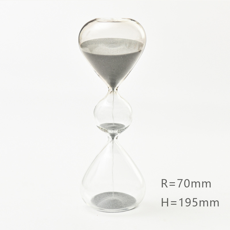 Vidrio creativo reloj de arena de tres capas arte reloj de arena temporizador personalidad nórdica decoración del hogar fábrica al por mayor