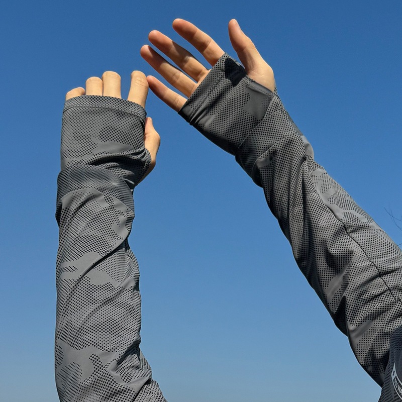 Summer Driving and Cycling Sun Protection Sleeves for Men, Loose Fit, Large Size, Ice Sleeves, Professional-Grade Protective Sleeves, Summer Fishing Arm Protectors