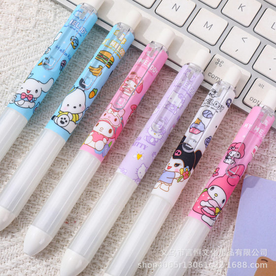 Sanrio small fat ding press pen high color value ST quick-drying gel pen-INS wind cute girl heart students brush questions