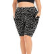 Amazon Sports Tight Leggings Pocket Summer Women's Elastic High Waist Belly Leopard Print European and American Yoga Pants in stock