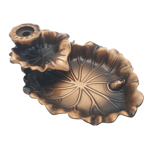 New Reverse Flow Incense Burner, Household Indoor Incense Burner, Creative Alloy Sandalwood Agarwood Incense Burner, Lotus Pond Aromatherapy Burner, Aromatherapy Decorative Piece