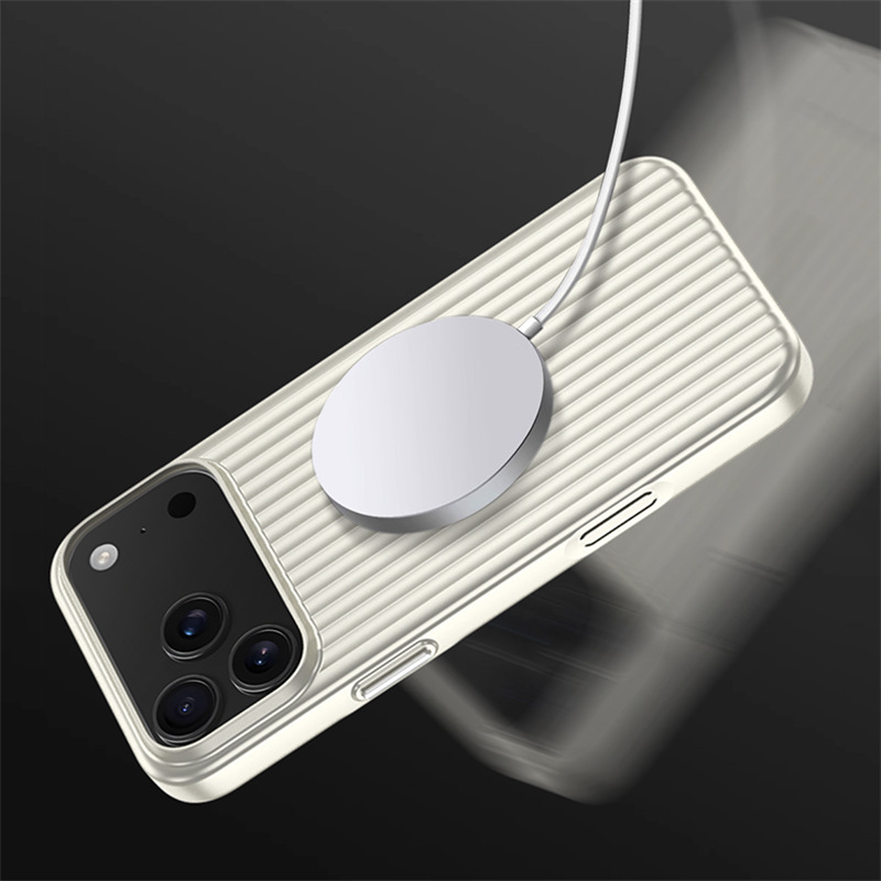 钛盾磁吸适用苹果17promax手机壳新款iPhone17瓦楞鎏金保护套|undefined