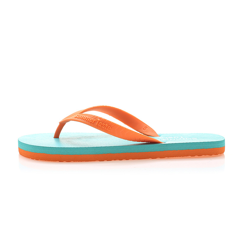 New Two-tone Flip-flops For Men Non-slip Clip-heels Stylish Sandals Beach Sandals