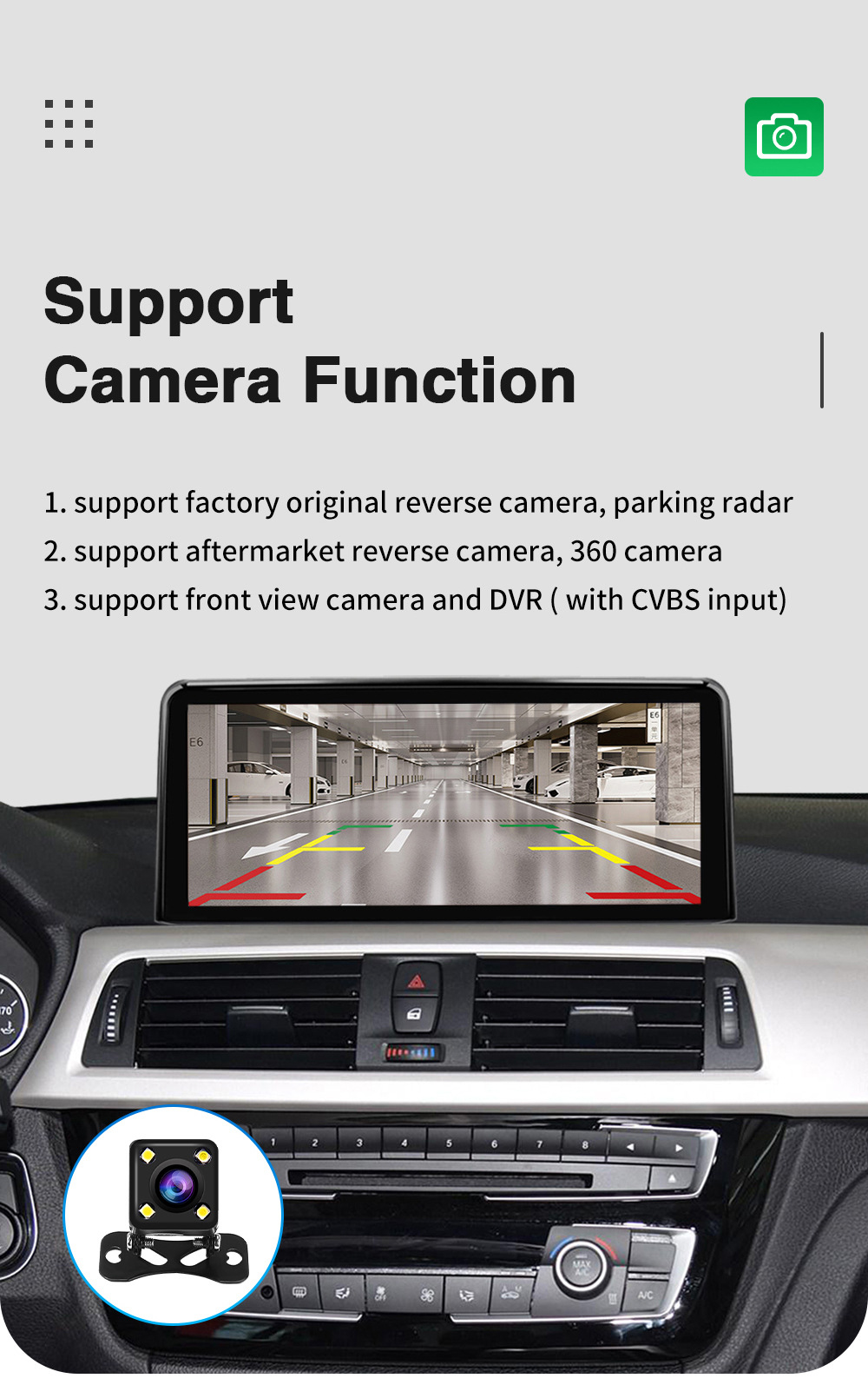 10.25 "Wireless CarPlay Display for 3 Series/4 Series NBT Radio Player Linux Touch Screen