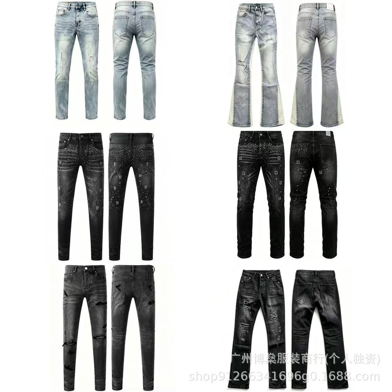 Cross-Border High Street Jeans, Slim-Fit Pants, Foreign Trade P Brand New Style, Elastic Men's Clothing, Assorted Temu Pants Cross-Border High Street Jeans, Slim-Fit Pants, Foreign Trade P Brand New Style, Elastic Men's Clothing, Assorted Temu Pants