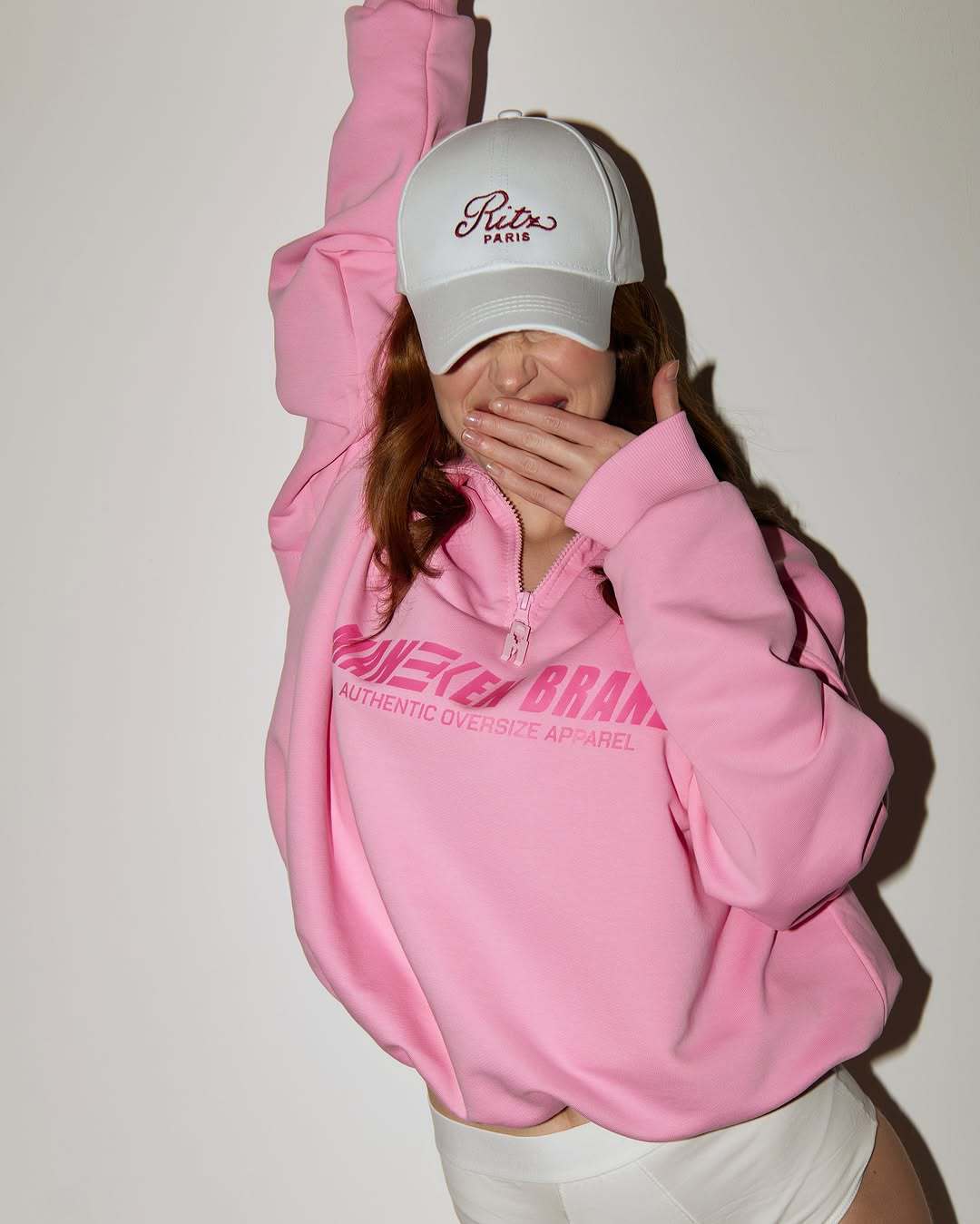 Damen Sweatshirt Mit Half-zip Und Buchstaben-print Langarm_voghion.com