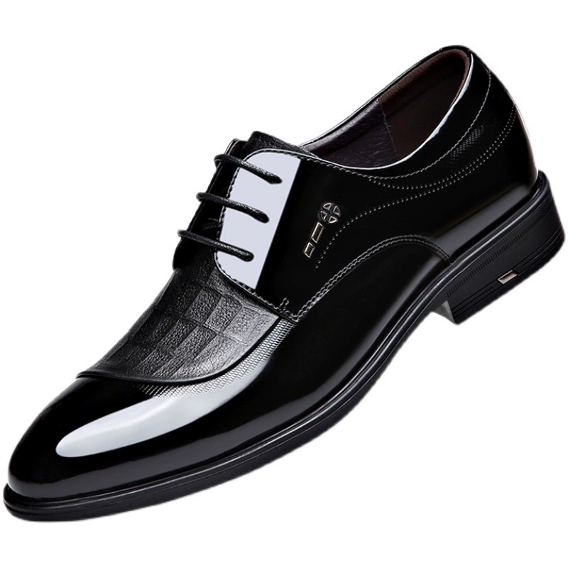 Sports shoes for leather shoes, classic suit jacket pointy toe, wedding shoes, Korean style