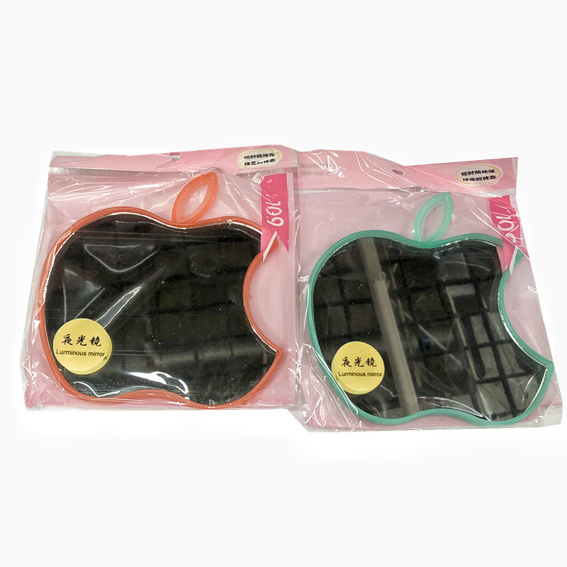 Apple espejo de maquillaje de color plástico de escritorio de un solo lado espejo