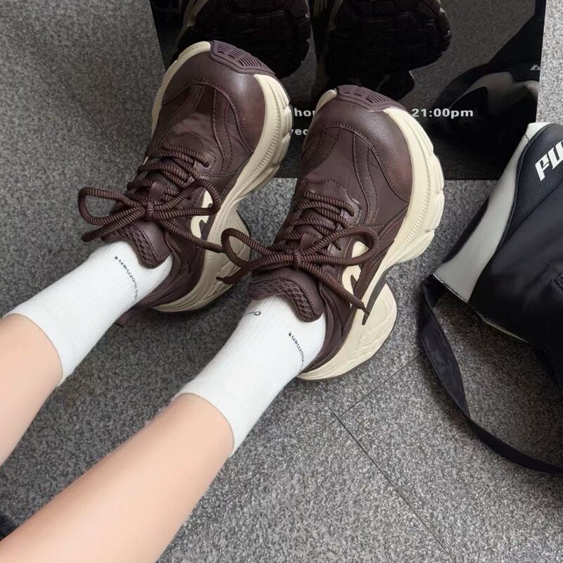 前言范超爆厚底老爹鞋女2025秋季小个子运动鞋增高休闲松糕女鞋|undefined