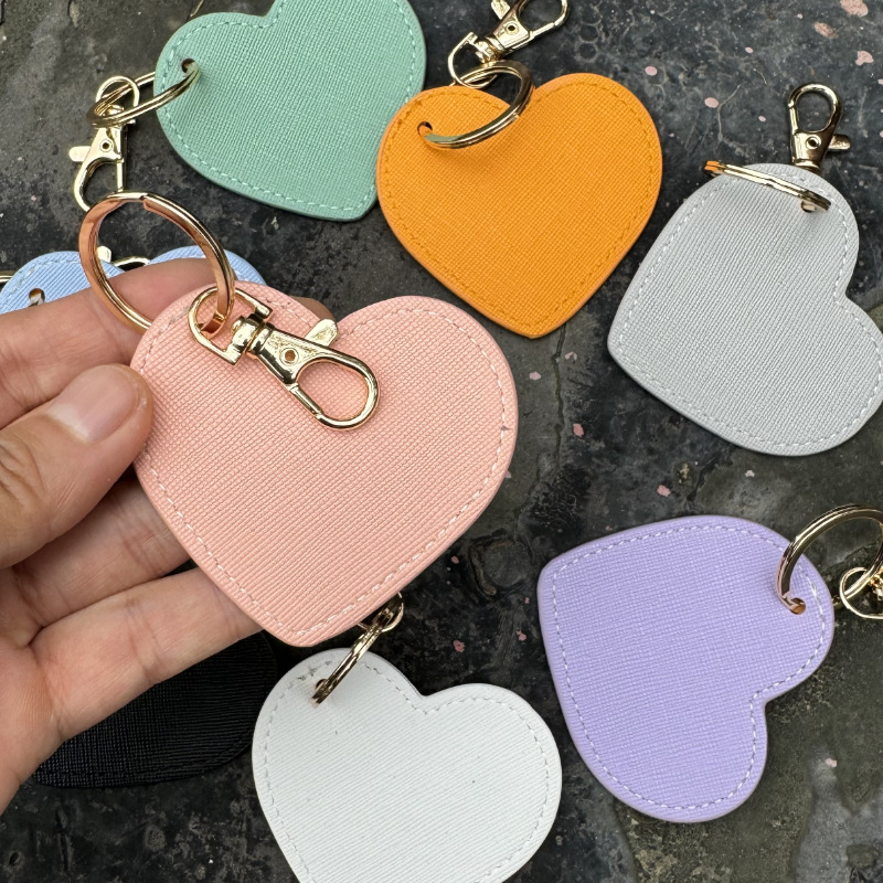 Style Simple Forme De Cœur PVC Faux Cuir Métal Unisexe Fermeture À Boucle De Type Homard Porte-Clés display picture 6