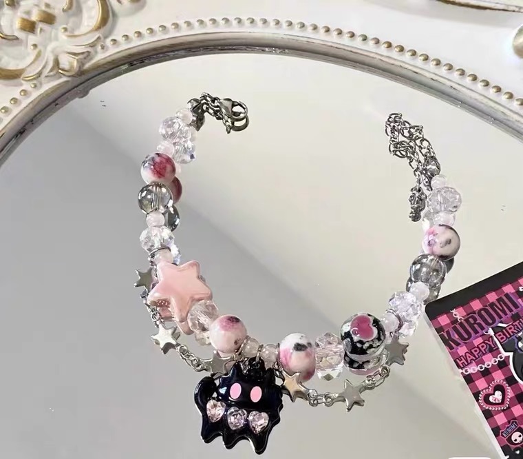 1 Piece Quantity Cute Cartoon Character Star Cat Alloy Wholesale Bracelets
