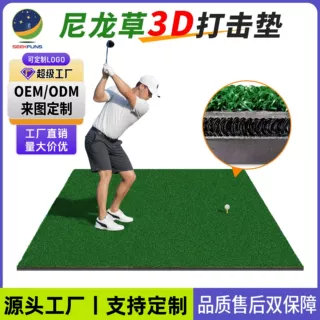 SEEKFUNS高尔夫打击垫灌胶挥杆练习垫亚马逊3D双层室内高尔夫球垫