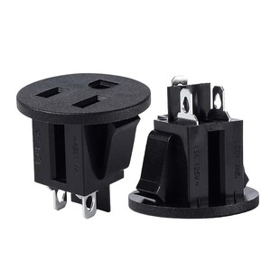 U.S. gauge socket round three-hole PDU module energy storage socket Anker energy storage AC socket industrial socket power supply
