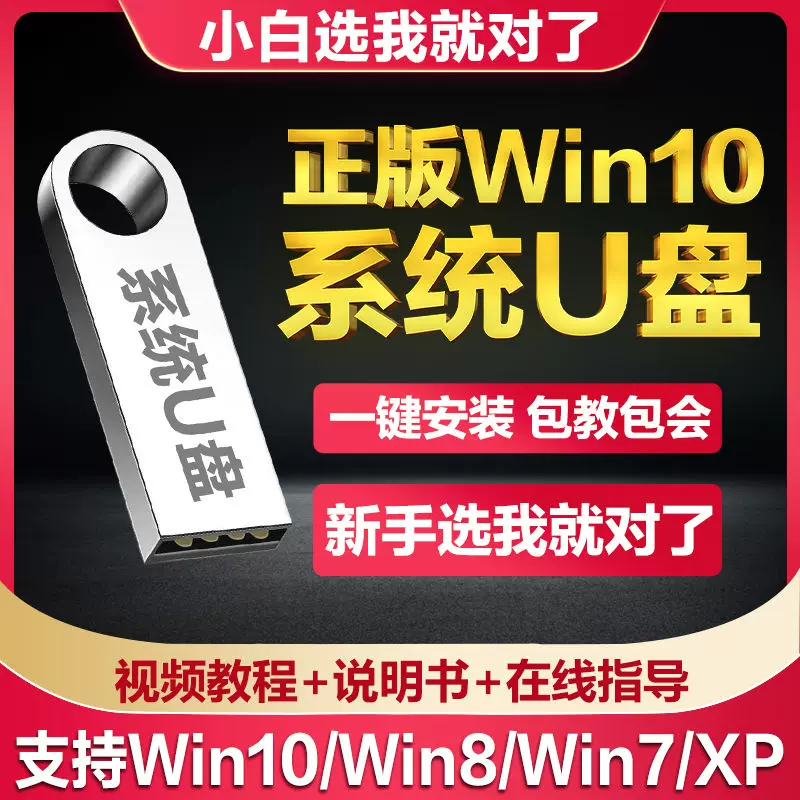 可做系统U盘电脑一键重装win10专业7旗舰原版安装纯净pe启动优盘