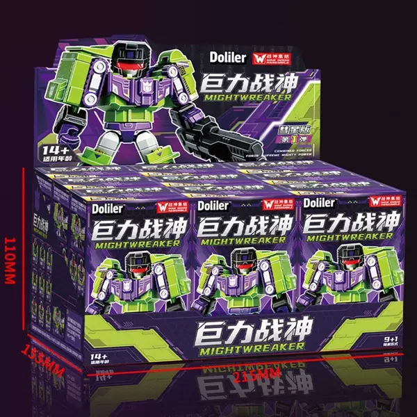 Giant Warrior God Blind Box Building Block Figures Transforming Robot Children's Educational Toy for Boys Gift