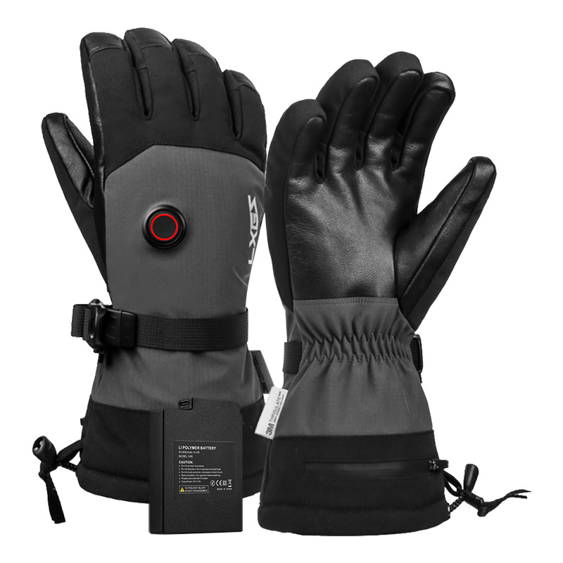 Winter Warm for Men and Women Outdoor Skiing Touch Screen Riding Electric Motorcycle Rechargeable Heating Gloves_voghion.com