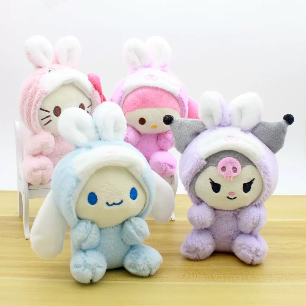 Sanrio, милый плюшевый игрушка, креативный брелок, мультяшная кукла, букет