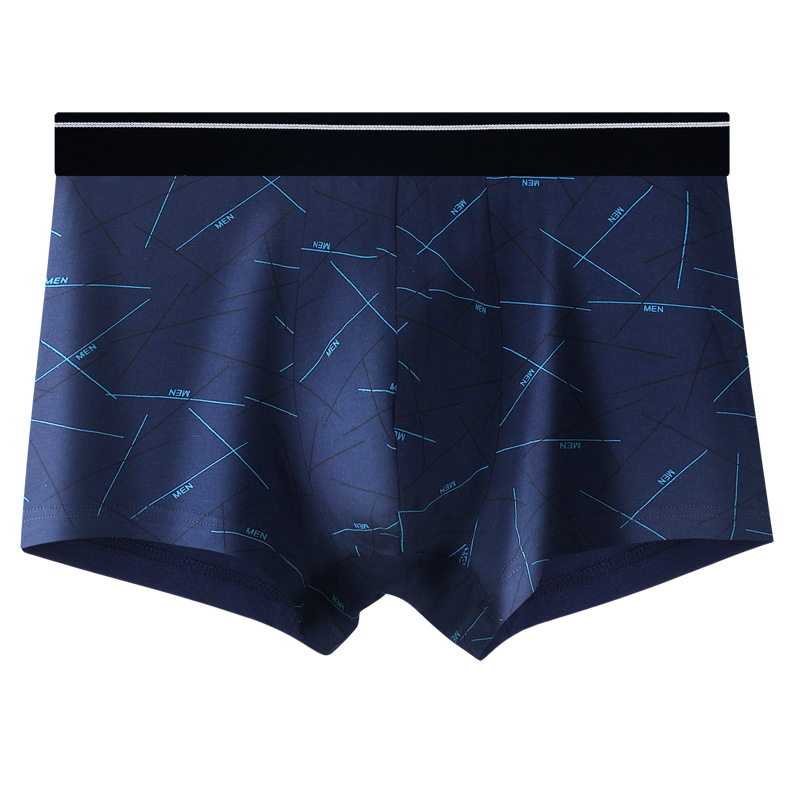 Ropa interior de algodón para hombres boxeadores sueltos pantalones transpirables de los hombres más tamaño Boxer shorts algodón impreso moda