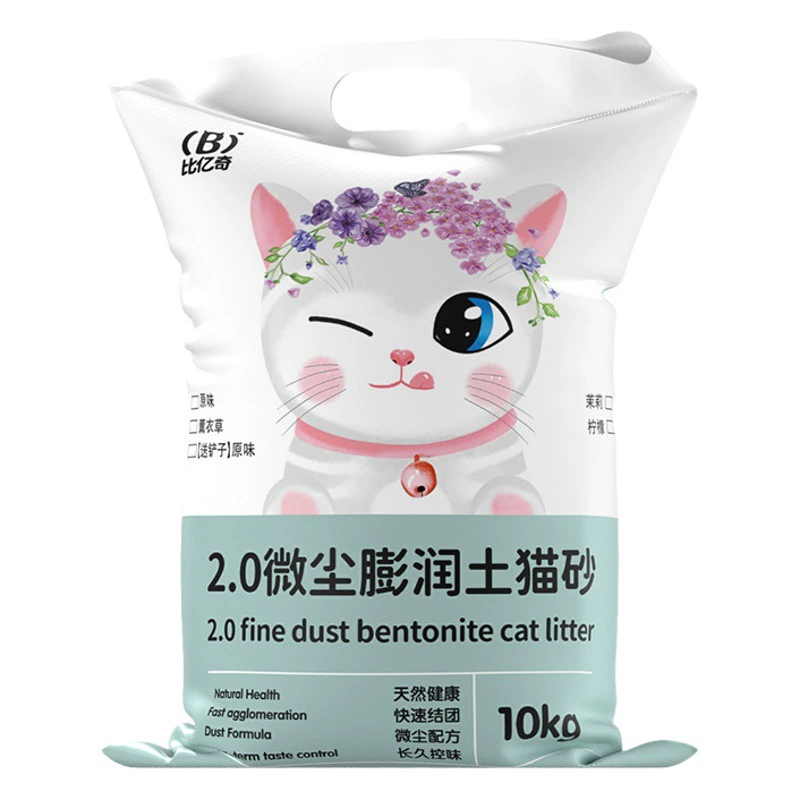 Biyiqi бентонитовый кошачий песок 40 кг и утилита без пыли.