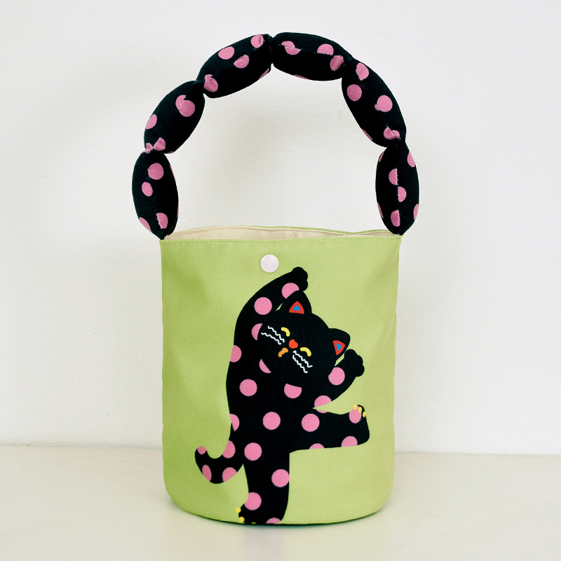 Otoño y invierno lleno de algodón correa de hombro bolsas de cubo de regalo de cumpleaños para niñas bolsas de regalo de jardín de infantes lindas bolsas de almuerzo