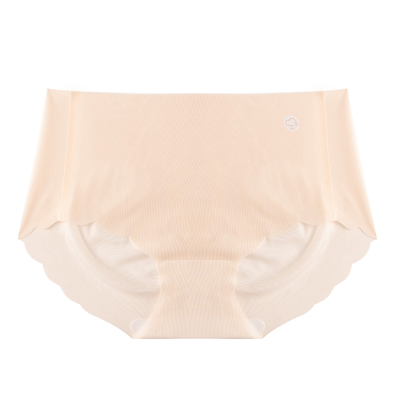 Pantalones de máscara de hadas hermosa seda de hielo sin costuras niña seda ultrafina yoga fitness blanco invisible ropa interior de mujer