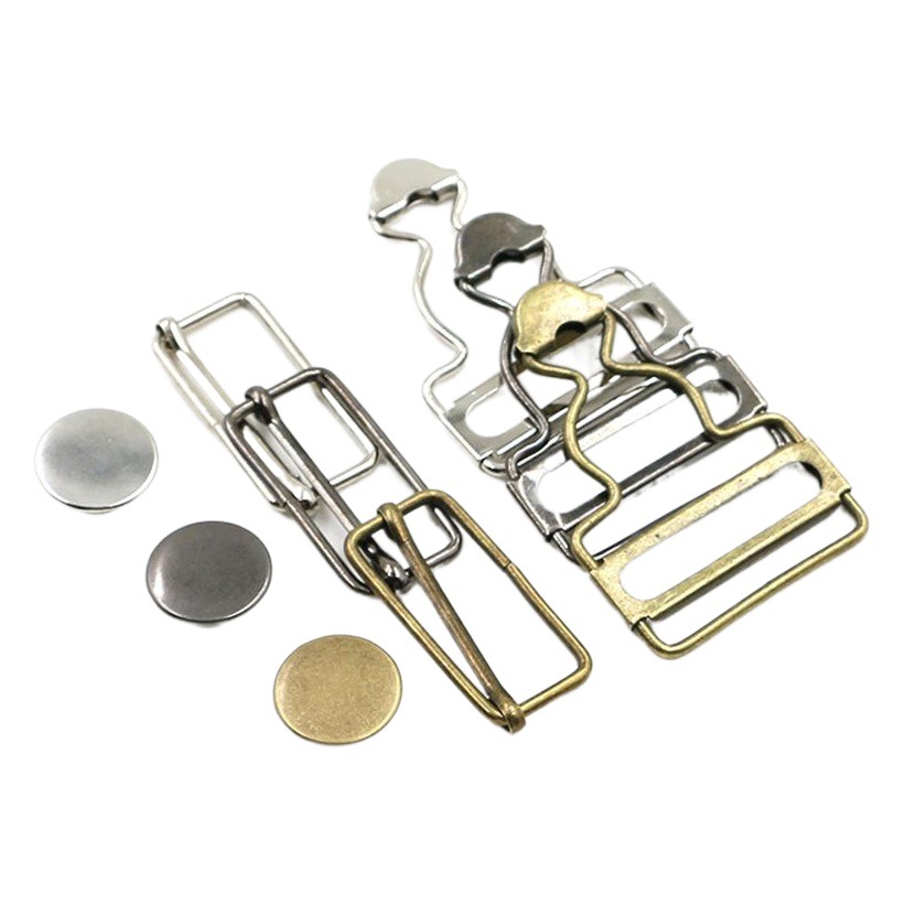 Fuente de la fábrica pantalones de suspensión hebilla de calabilla pantalones de mezclilla de metal hebilla de ropa de maternidad tipo de suspensión hebilla ajustable