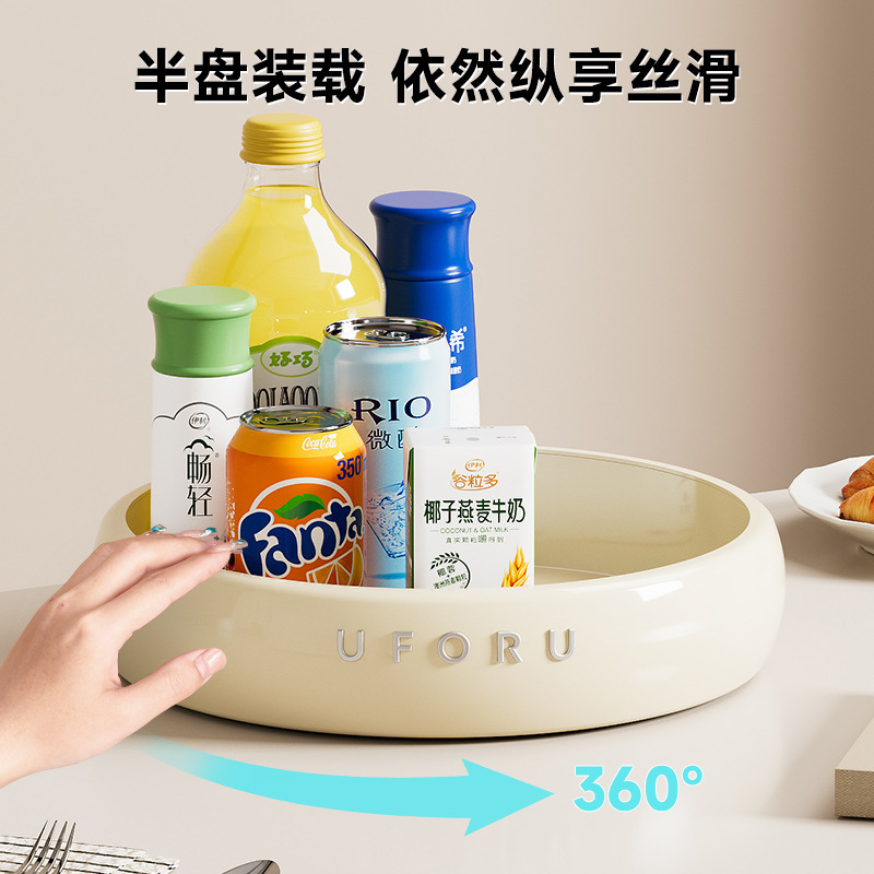 キッチン収納ラック家庭用カウンタートップ多機能油塩ソース酢調味料トレイ肥厚プラスチック回転収納トレイ|undefined