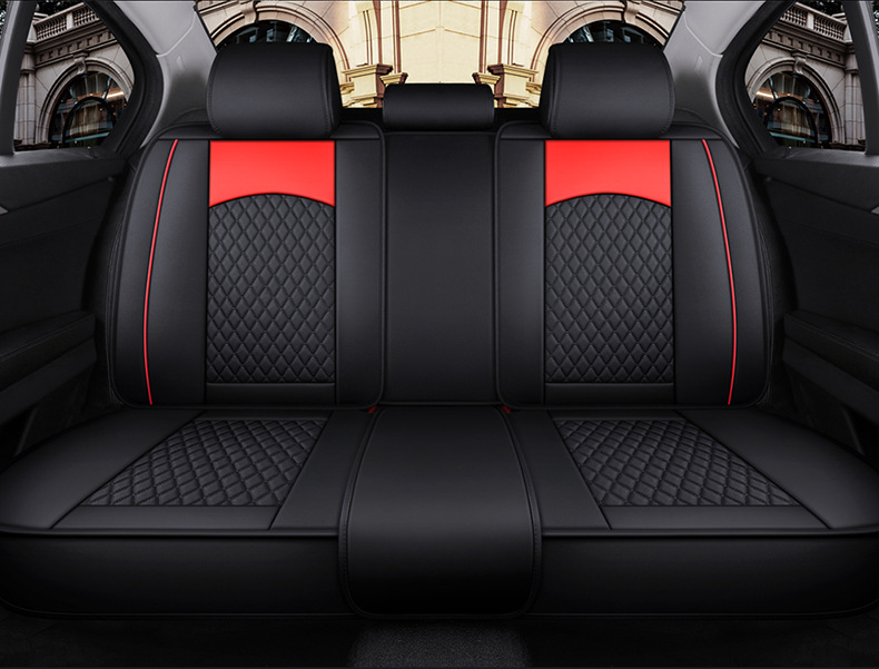 Car Seat Cushion, Universal for All Seasons, Fully Enclosed Seat Cover, New Cartoon Internet Celebrity, Cute Full Leather Seat Cover, Seat Cushion Wholesale