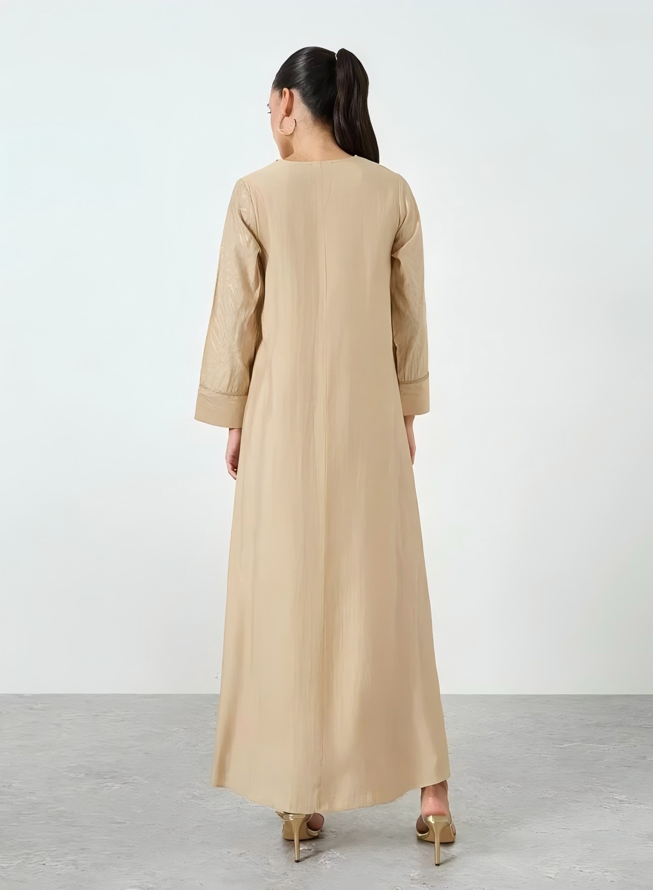 Middle Eastern Muslim Evening Gown Sequin Party Dress For Women_voghion.com