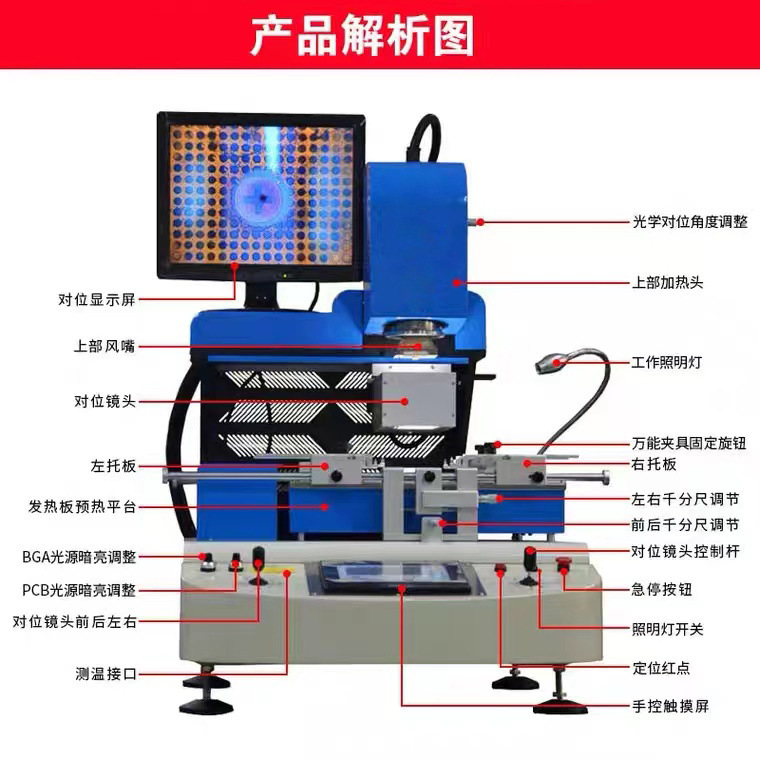 CHUERA/创时代BGA750返修台自动光学定位返修台返修设备