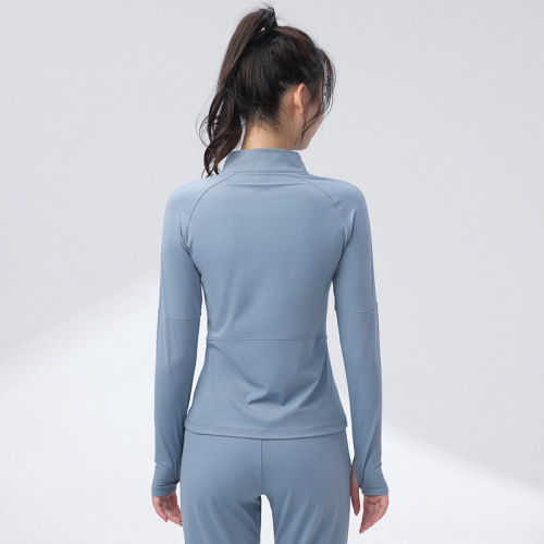 Yoga tops for women, autumn and winter, Internet celebrity fashion, quick-drying long-sleeved gym sports jackets, professional morning running clothes