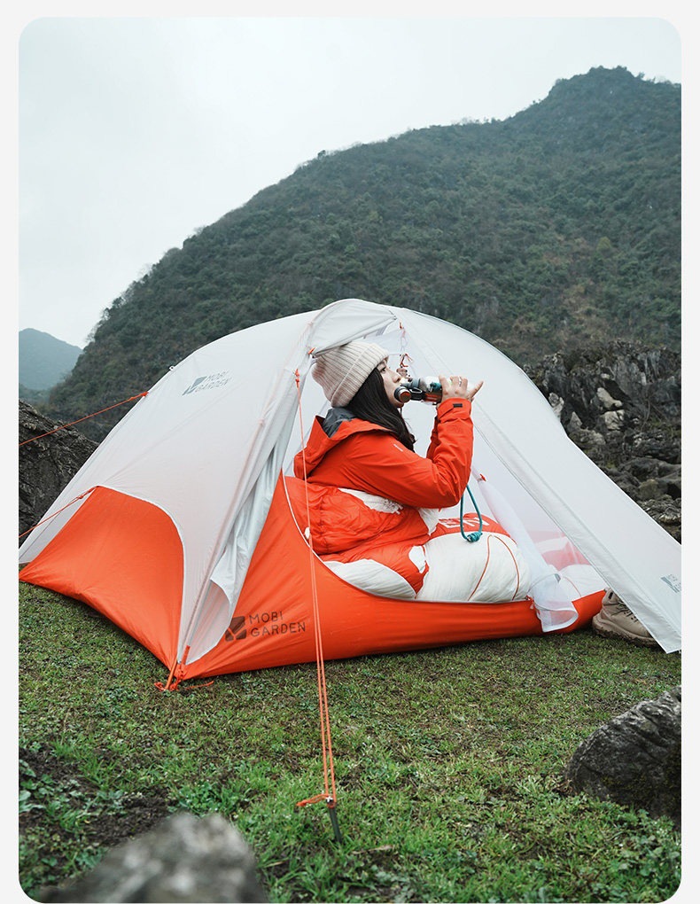Mugao Di Cold Mountain Light Wing UL2 Tent 30D Outdoor Lightweight Long-Distance Hiking Tent Camping Overnight Tent