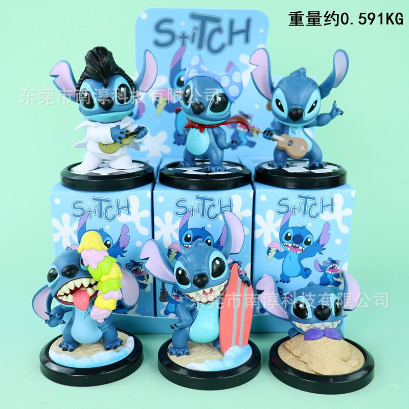 国境を越えたスティッチフィギュアハロウィンスティッチ人形ブラインドボックスガシャポン人形マシン装飾品卸売ドロップシッピング|undefined