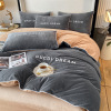 Baby baby The bed Four piece suit winter Coral milk Flannel sheet Quilt cover The bed Supplies 4