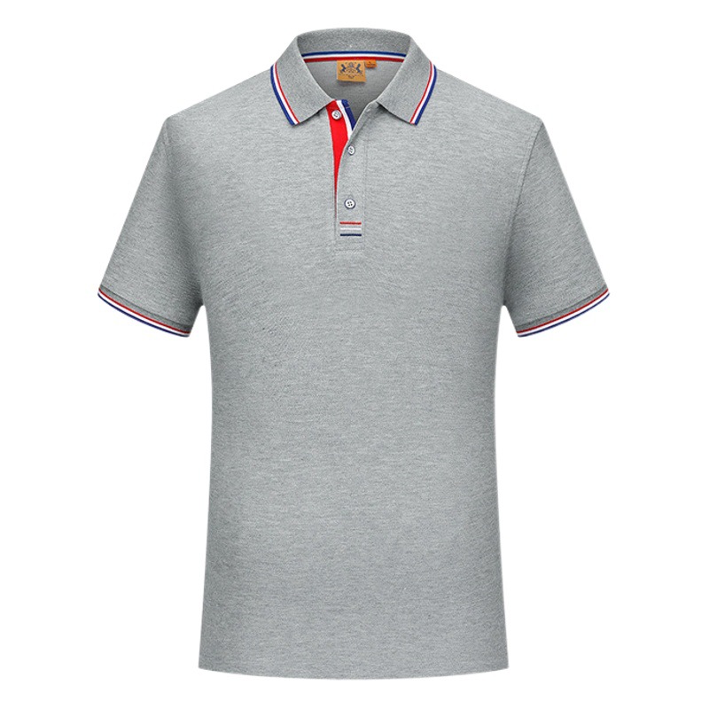 Camiseta Polo de Trabajo de Manga Corta con Solapa, 210g, 80% Algodón, 20% Fibra de Cupro, para Negocios y Desplazamientos Diarios, Venta al Por Mayor en Existencia