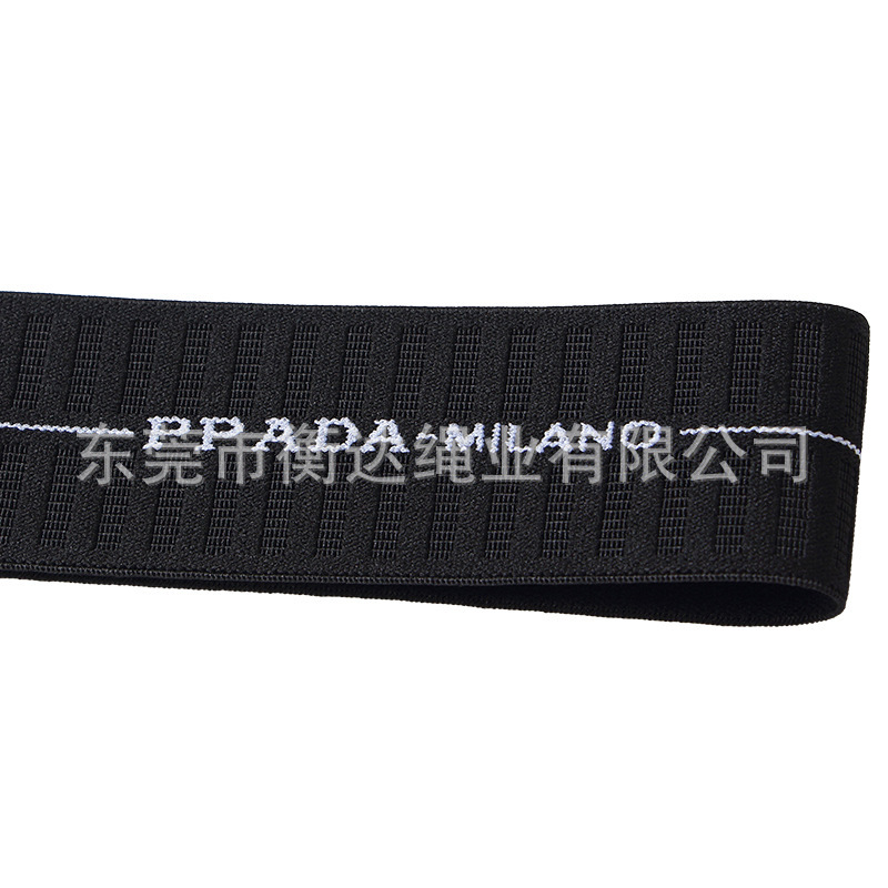 Inventario de 4cm poliéster nylon elástico Jacquard ropa zapatos sombreros calzoncillos cintura elástica