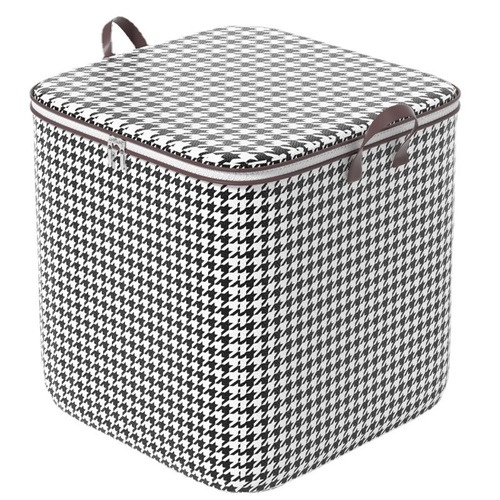 Houndstooth quilt storage bag large capacity quilt dust bag moving packing bag clothes waterproof and moisture-proof organizing bag