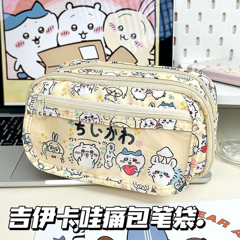 新款史迪仔痛包笔袋学生大容量高颜值多层文具收纳袋可爱日系ins|undefined