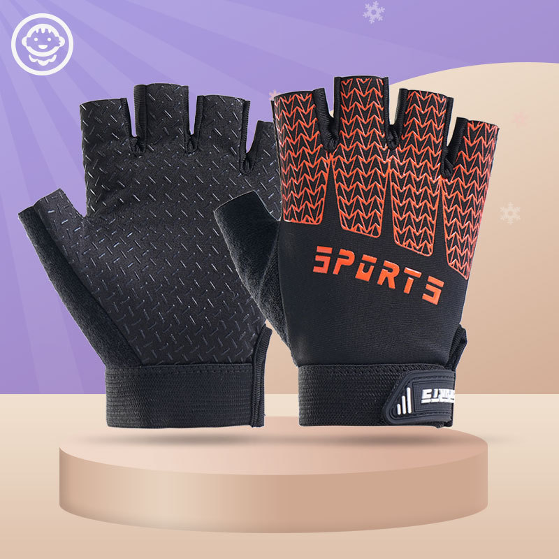 Guantes de gimnasio para niños al aire libre para niños y niñas antideslizantes y resistentes al desgaste guantes de entrenamiento de equilibrio de verano