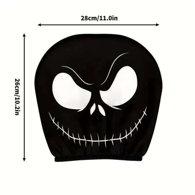 Universal seat cover – Car Headrest Cover with Female Ghost and - 25-double-sided-printing-1pc-26cm28cm