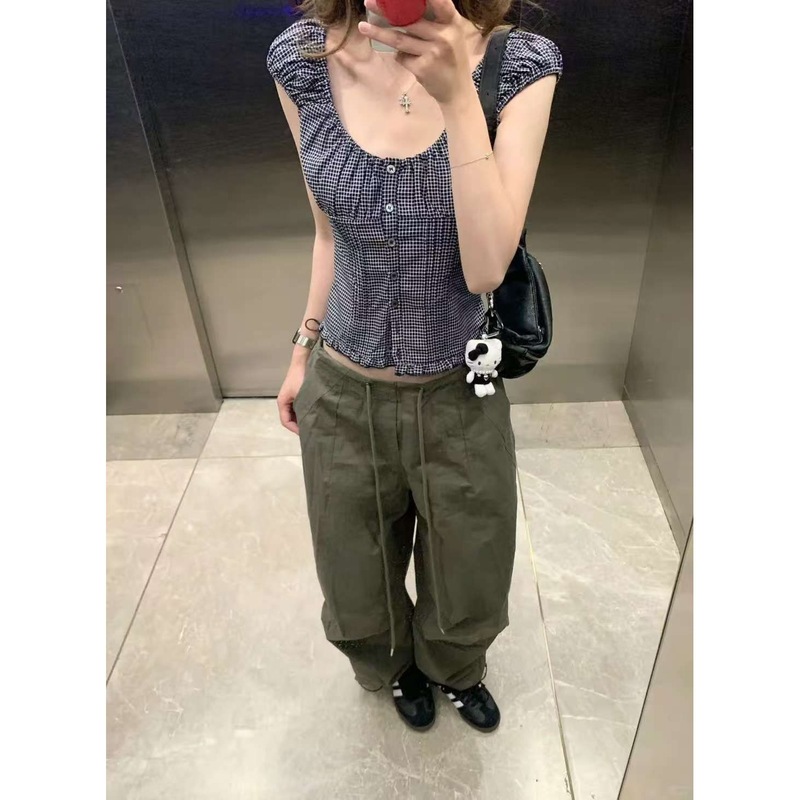 2025 夏のシャツトップス女性の Tシャツファッション新カジュアル多用途イントレンディなデザインドロップシッピング|undefined