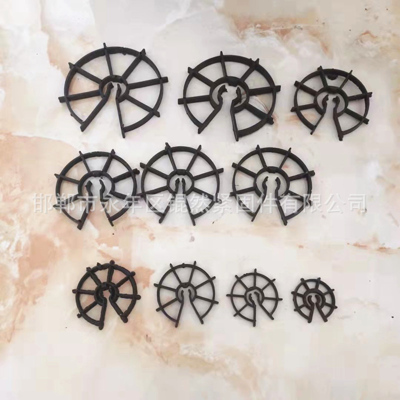 钢筋保护层塑料垫块墙柱卡钢夹梅花卡钢筋夹