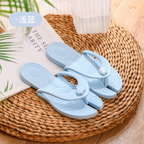 Travel folding flat flip-flops for women, fashionable and versatile, soft-soled, non-slip, wear-resistant, portable hotel slippers