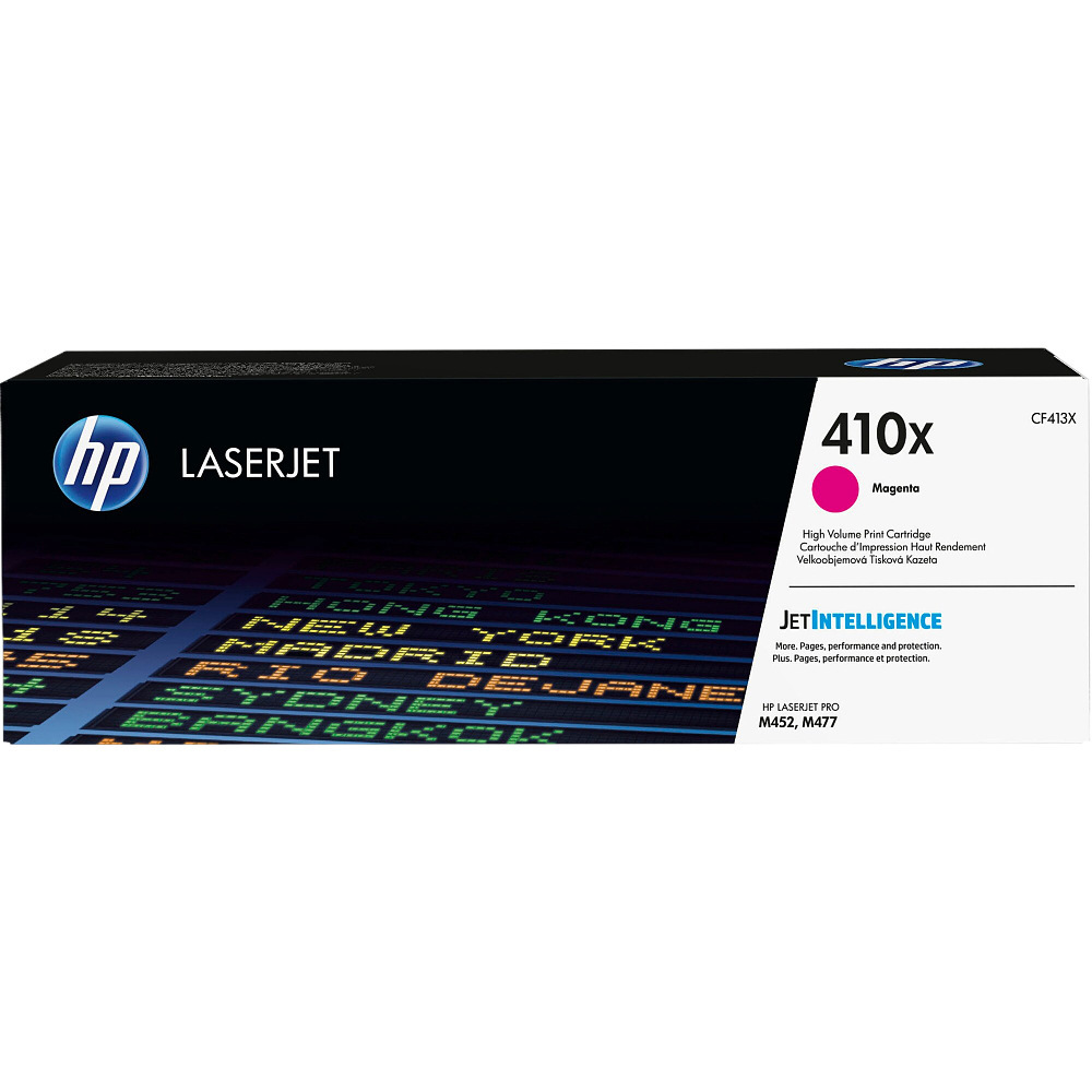 HP 410A cartucho de tóner original M452dn, 477fdw, M377dw impresora láser 410X cartucho de tóner negro