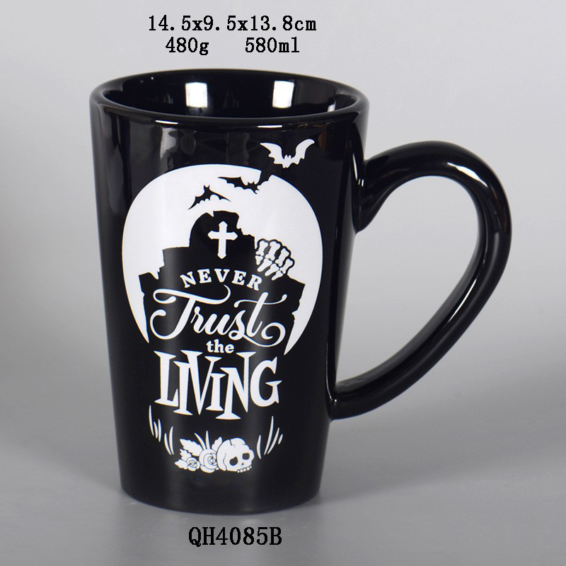 Taza de café de cerámica de Halloween cuidadosamente seleccionada, taza de té con calavera de un ojo, taza de festival de fantasmas piratas, Amazon transfronterizo